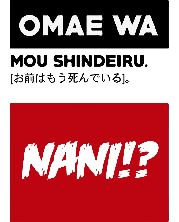 T-shirt "Omae Wa Mou Shindeiru"