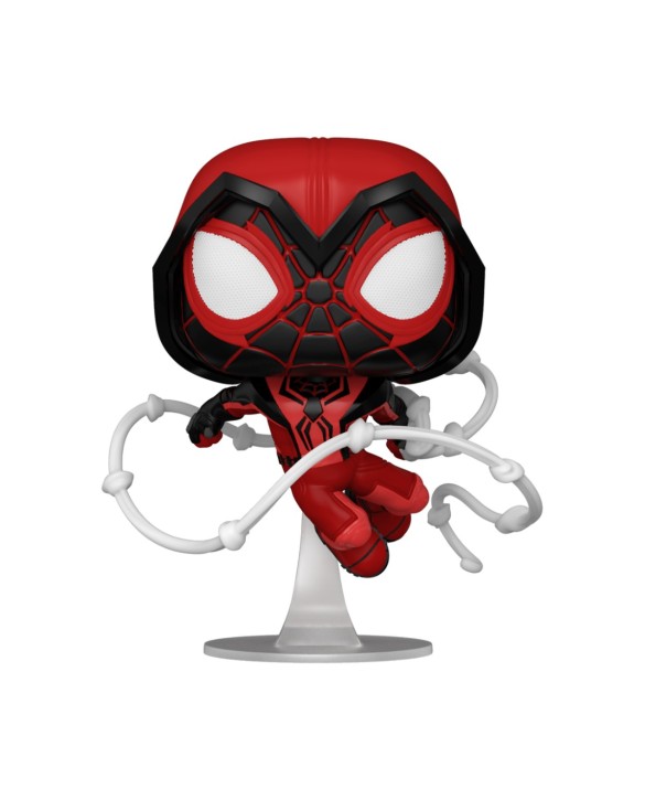 Figurine Funko Pop Miles Morales en costume Crimson Cowl - Spider