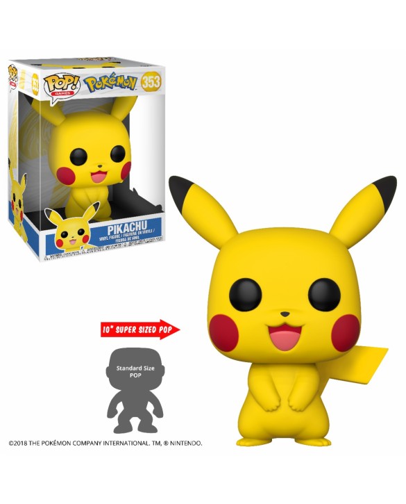 Figurine Funko Pop Pokemon - Pikachu XL 25cm N°353